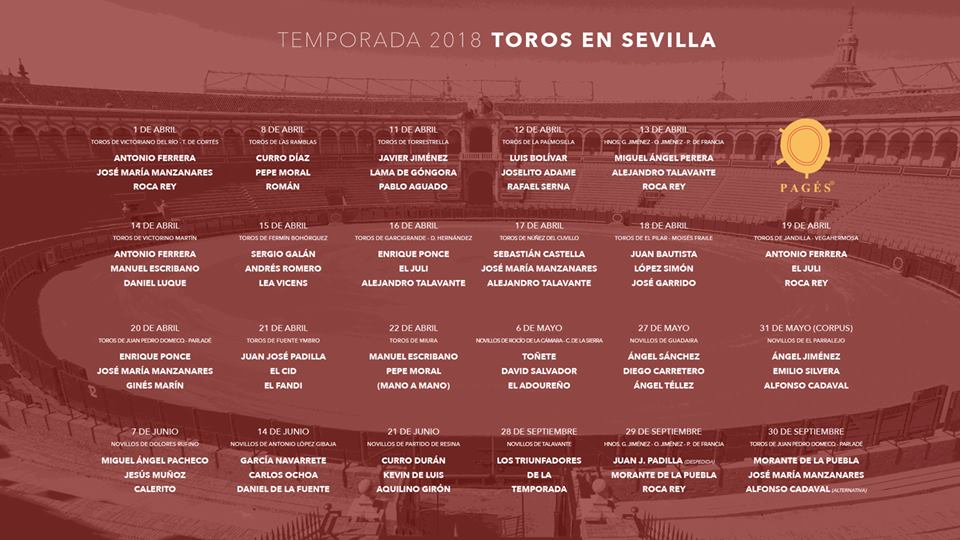 SEVILLE – Les Cartels officiels de la temporada 2018