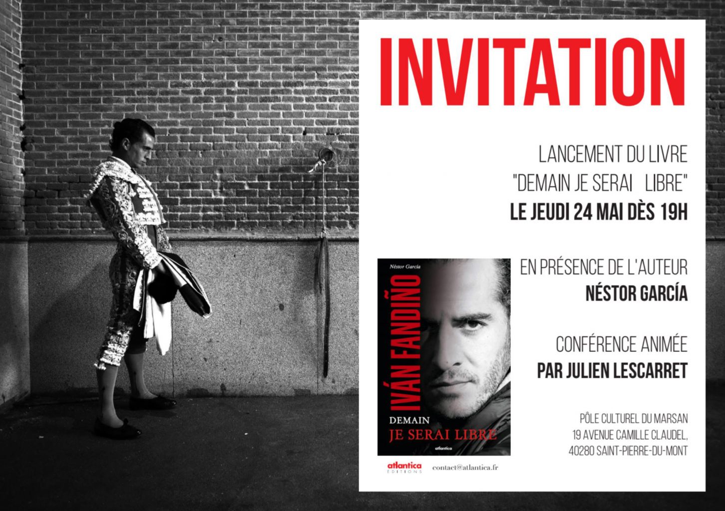 Présentation du livre « Demain je serais libre » le 24 mai