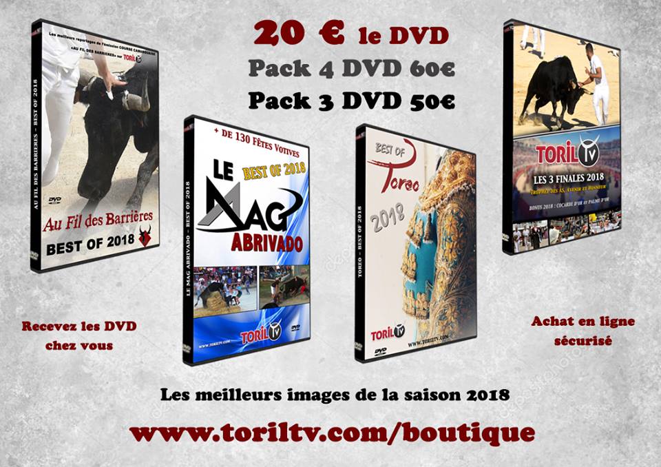 Commandez dès maintenant les nouveaux DVD 2018 de TORIL TV