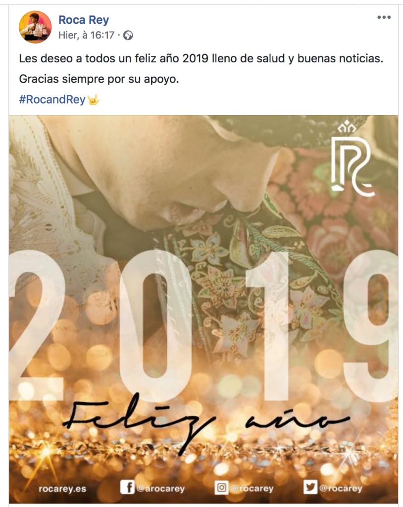 FELIZ AÑO 2019 – La Bonne année sur les réseaux sociaux