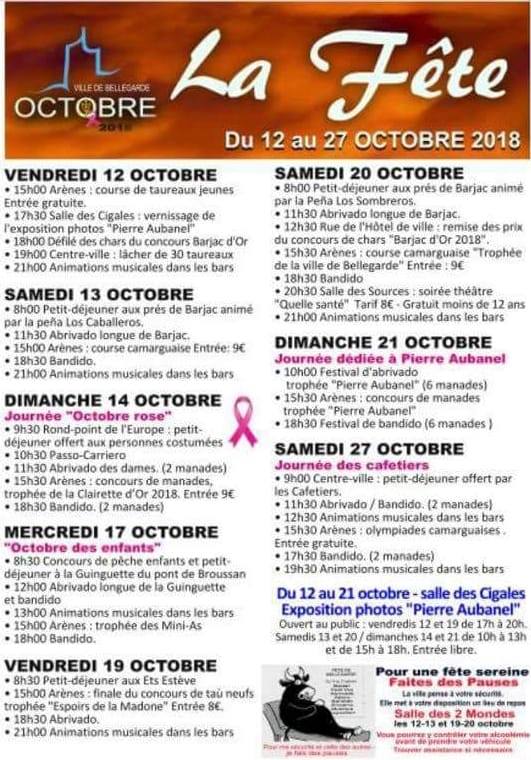 Le Programme Des Fetes D Aigues Mortes Et Bellegarde 2018 Toriltv Le Blog