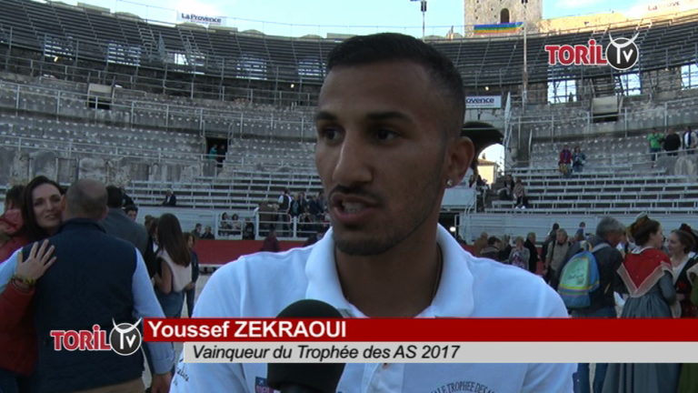 ARLES – FINALE TROPHEE DES AS 2017 – Réaction de Youssef Zekraoui, vainqueur du trophée des AS 2017