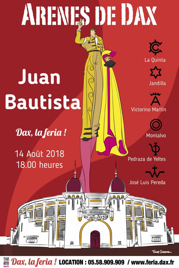 AFFICHE EXCLUSIVE POUR LE SEUL CONTRE SIX DE JUAN BAUTISTA À DAX