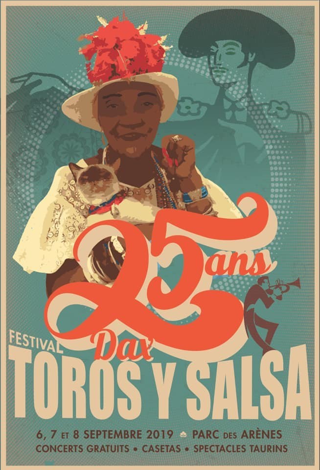RÃ©sultat de recherche d'images pour "affiche toros y salsa 2019"