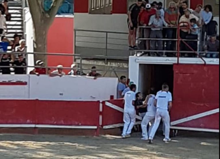 AIMARGUES – Accident dans les Arènes lors de la course de LIGUE – Le portier des arènes hospitalisé