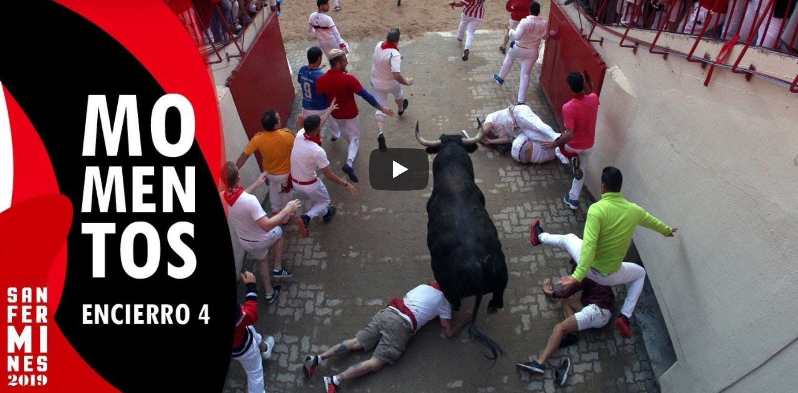 VIDEO // Les meilleures images du 4ème Encierro | Toros de Jandilla | San Fermín Pamplona 2019