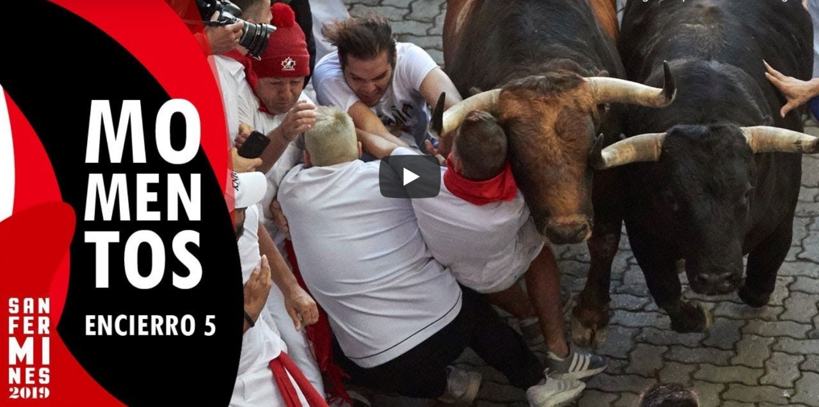 VIDEO // Les meilleures images de l’encierro du jour | Toros de Victoriano del Río | San Fermín (11/07/2019)