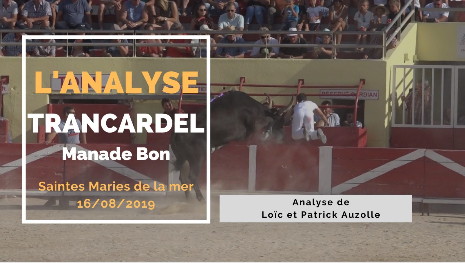 L’ANALYSE : Trancardel (Bon) – Saintes Maries de la Mer (16/08/2019)